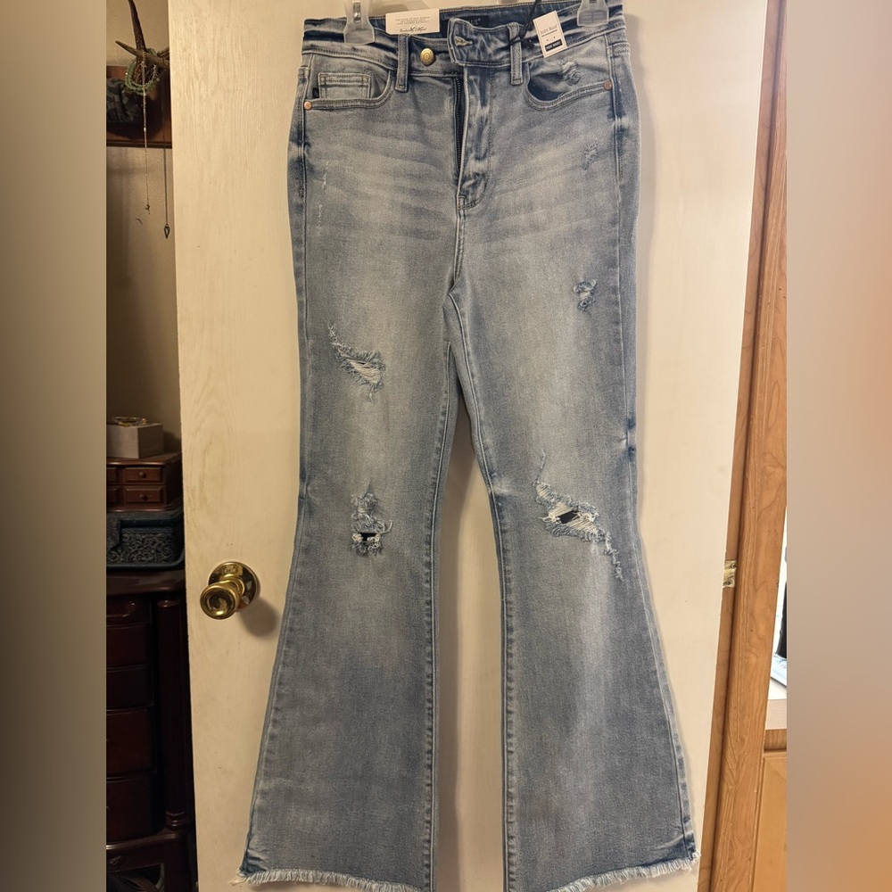 Judy Blue Light Wash High Waist Flare Jeans